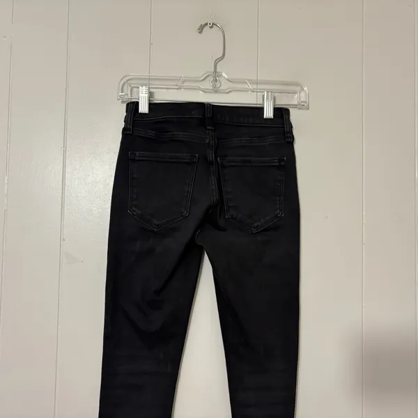 Abercrombie & Fitch Super Skinny Mid Rise Black Jeans Size 00 / 24 - Image 7