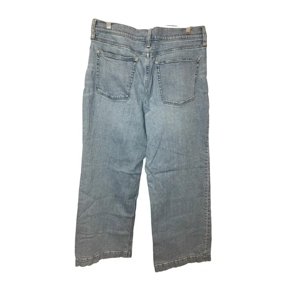 J Crew Classic Wide Leg Jeans Light Wash‎ Size 29 - Image 5