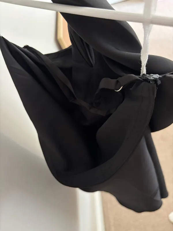 Amazon Dress Mini Black Satin - Image 4