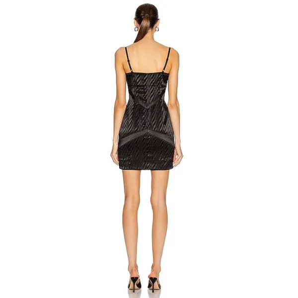 Retrofête Diana Black Bodycon Mini Cocktail Dress Women’s Size Medium - Image 2