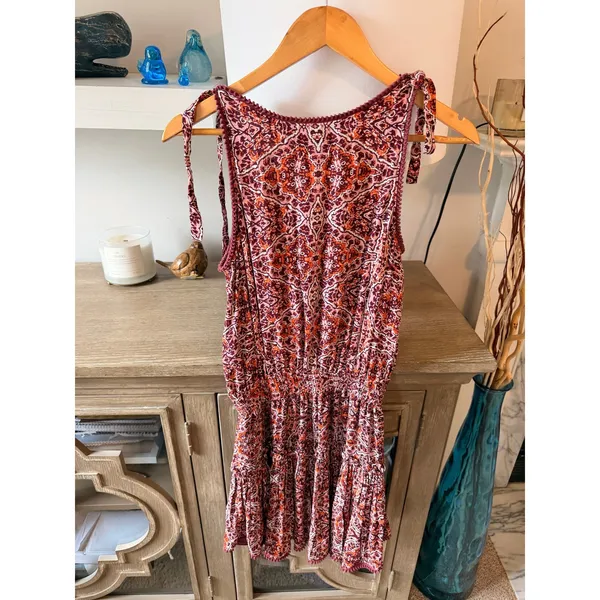 MISA Los Angeles Calista Sleeveless Mini Dress Women Red XS - Image 5