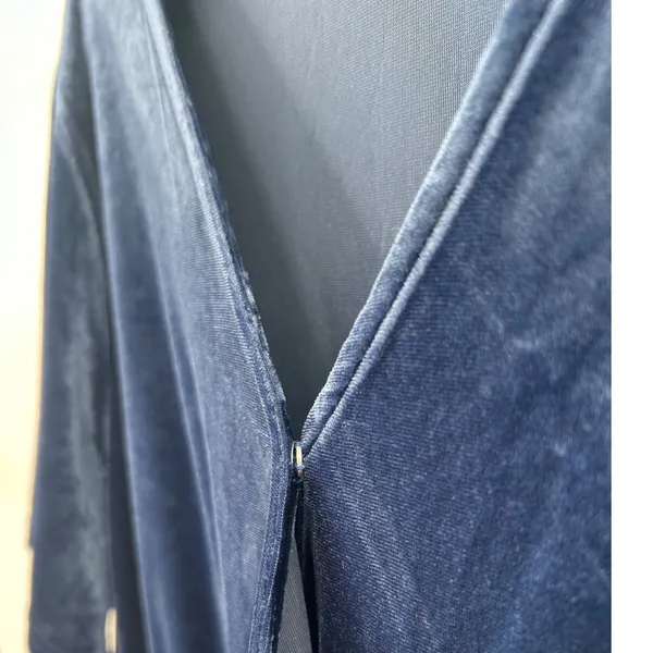 Baltic Born Velvet Wrap Maxi Blue 3XL Bridesmaid Autumn Wedding Guest‎ Dress - Image 5