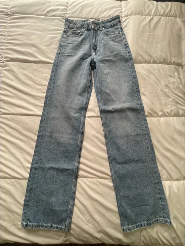 ZARA High-Waisted Regular Fit Jeans - Image 3
