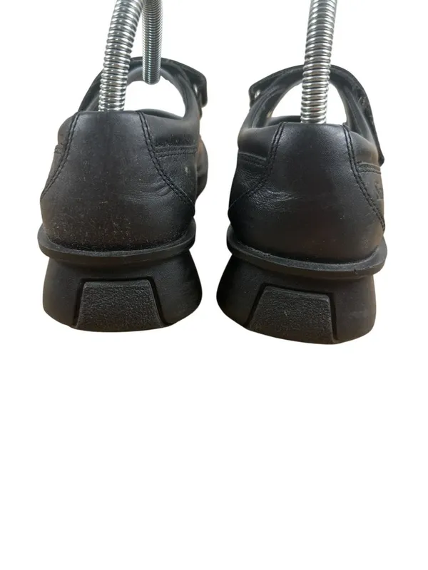 Simple Mary Jane Shoes Size 8 Black Faux Leather Blend Womens - Image 3