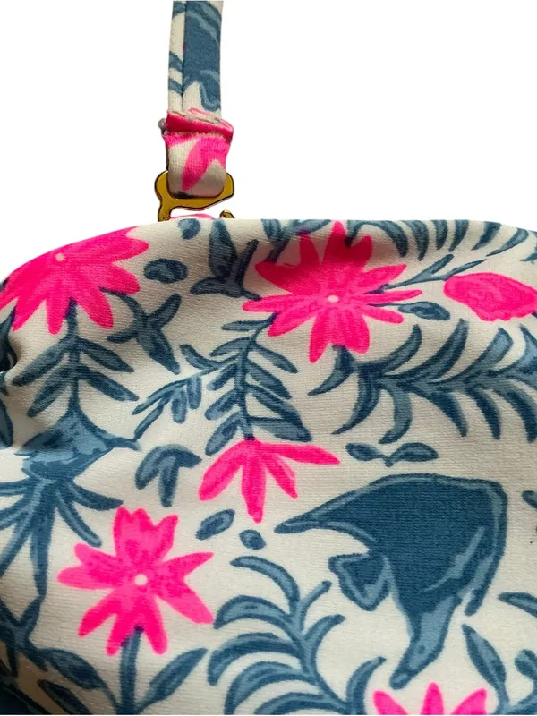 Vineyard vines two piece bikini set multicolored fish lizard pattern size large - Image 5