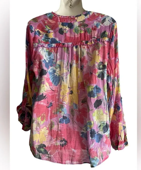 Zac & Rachel Multicolor Floral Blouse - Image 2