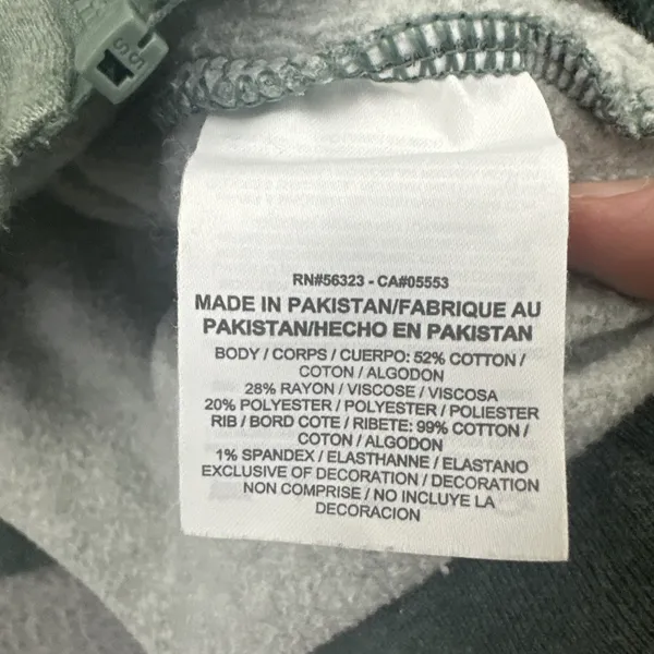 Nike Sportswear Fleece Bomber Jacket Sage Green Athletic Athleisure Women Large - Image 4