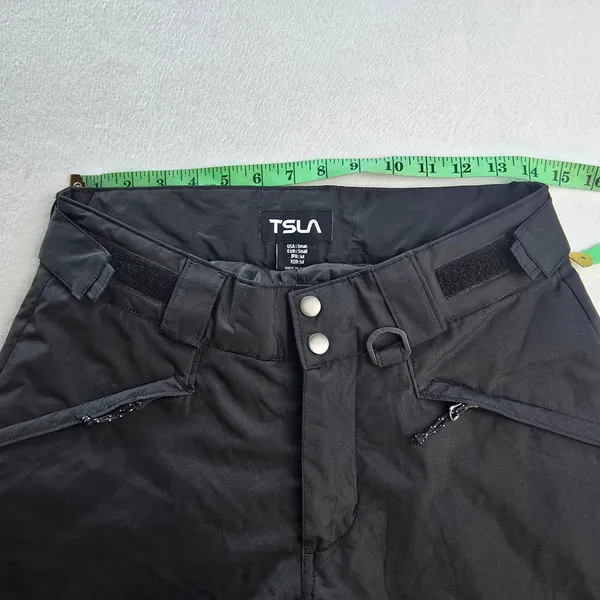 TSLA Womens‎ Insulated Snow Pants Black Waterproof Ski Snowboard XKB90-KLB Small - Image 10