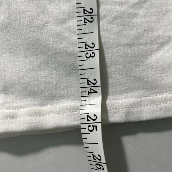 Dew Shoulder Stripe Long Sleeve Sweatshirt Women’s Large White NWOT Lightweight - Image 9