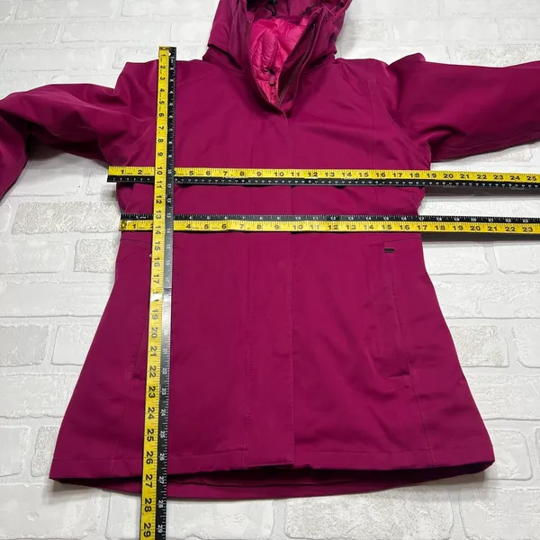 Patagonia Tres Down Jacket Women Small H2no Hooded Waterproof Puffer Lined 28191 - Image 3