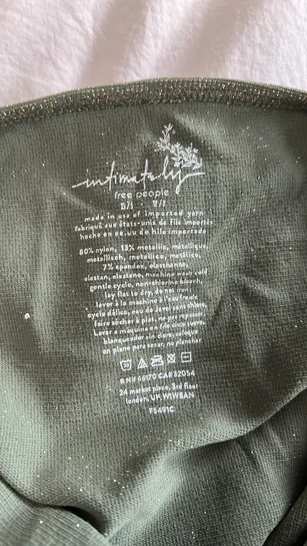 Free People Sparkly Green Tank - Image 3