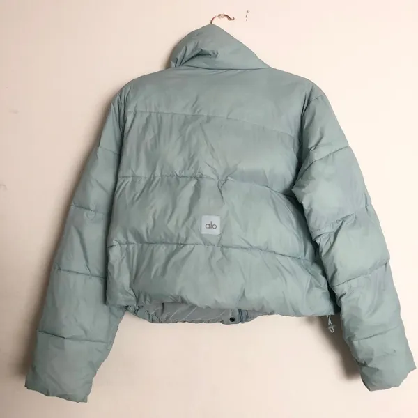 Alo Yoga Gold Rush Puffer Chalk Blue M - Image 13