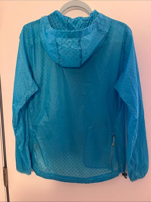New Balance Turquoise Hooded Running Jacket - Image 4