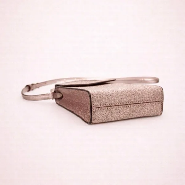 Kate Spade Tinsel Glitter Phone Crossbody Bag | Rose Gold Mini Purse NWT - Image 2