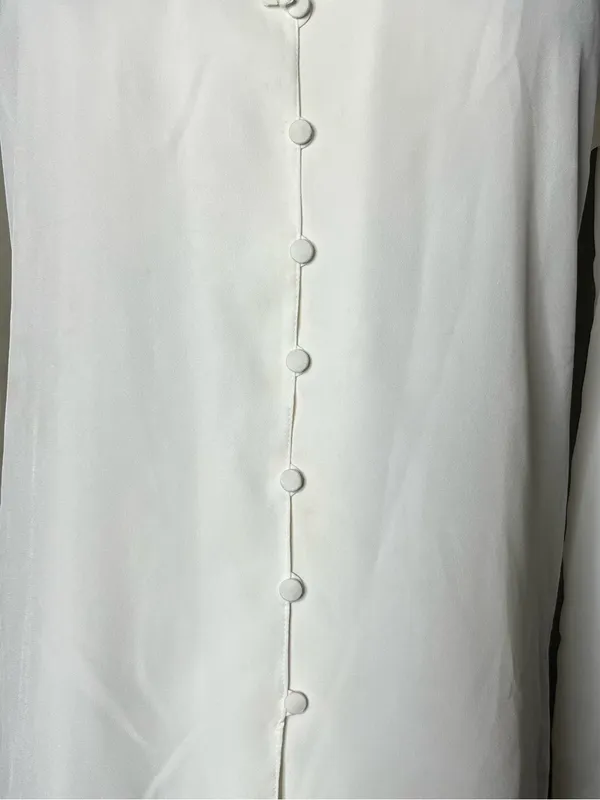 Vintage Tokyo Blouse Marianne Ruffle Lace Tie Neck Button Down Victorian Blouse - Image 5