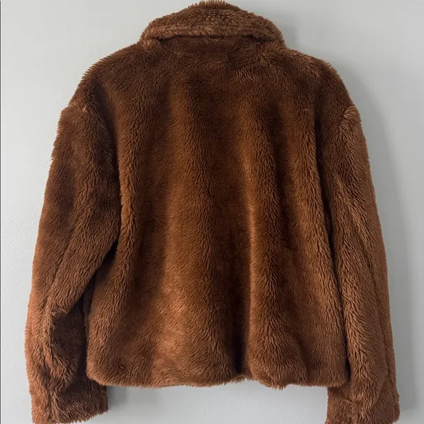 Free People Women's Faux Fur Mena Coat Boho Romantic Timeless Classic - Image 11