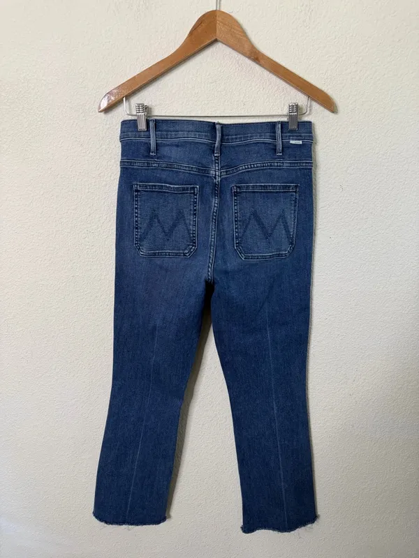 Mother Hustler Patch Pocket Ankle Fray in Out For The Evening Womens Size 28 - Image 5