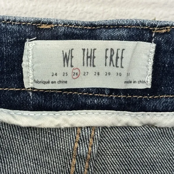 We The Free People Denim Jean Skirt Mini 26 Festival Party Boho Indie Western - Image 3