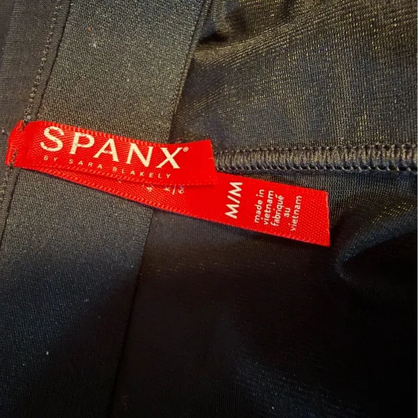 SPANX Go With The Flow Pants M Black High Rise Wide Leg Pull On Stretch - Image 5