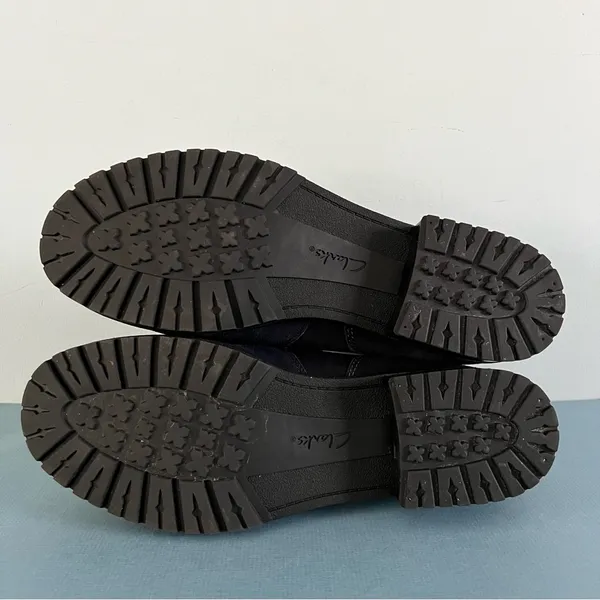 Clarks Faralyn Alpha Navy Blue Suede Lace Up‎ Hiking Ankle Boots - Image 7