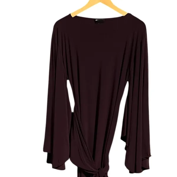 NWT ASOS DESIGN Plum Batwing Cinched Waist Maxi Dress US 8-10 - Image 5
