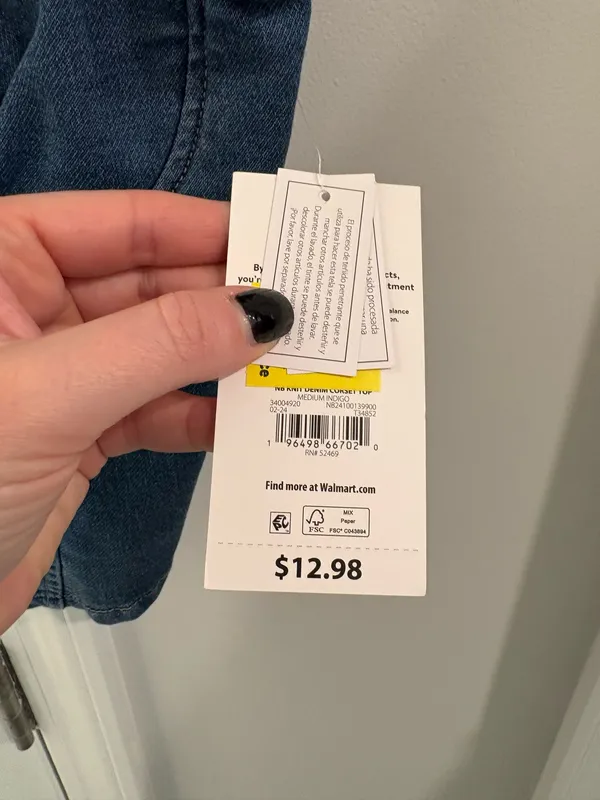 Walmart Denim Crop Top - Image 3