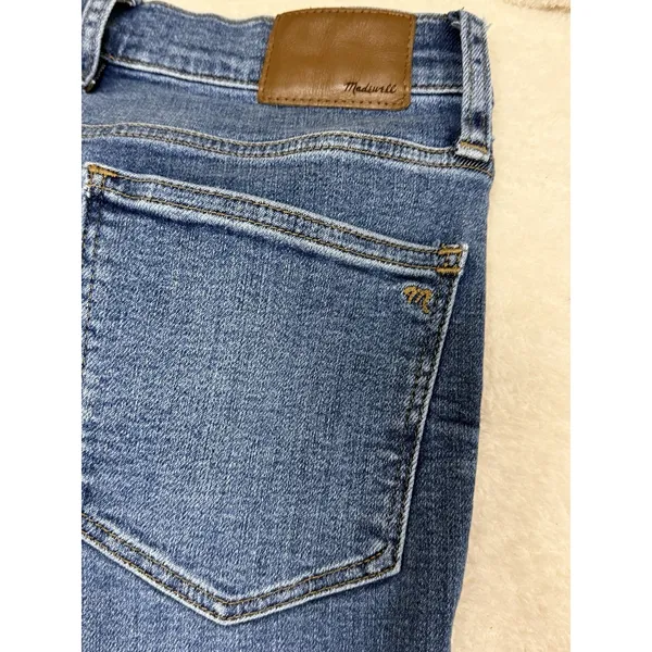Madewell Size 27‎ Skinny Jeans Womens 9'' Mid Rise Blue Denim Button Fly Pants - Image 8