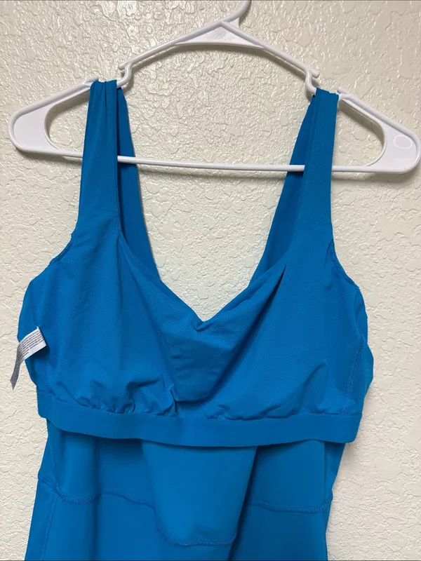ALL IN MOTIONBright Blue Sleeveless Ribbed Romper Size XL - Image 15