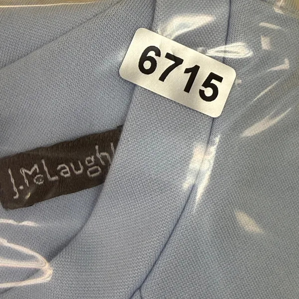 J.McLaughlin Women Light Blue Sleeveless Mock Neck Shift Dress Size S Pockets‎ - Image 9
