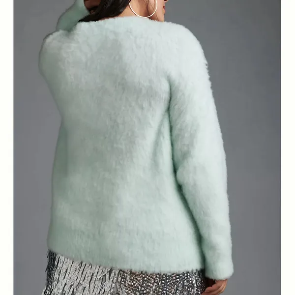 Maeve By Anthropology V-Neck Sweater - Soft Mint - Image 4