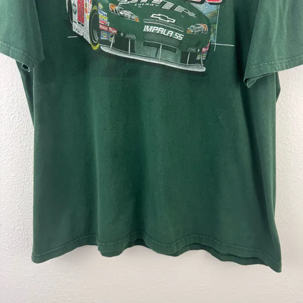 Chase Authentics Dale Earnhardt Jr 88 Vintage Green NASCAR 25th Anniversary Racing Graphic Tee - Image 3