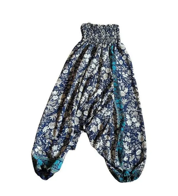 Unbranded Women’s Harem Pants Floral Print Drop Crotch Unique Hippie Size S READ - Image 10
