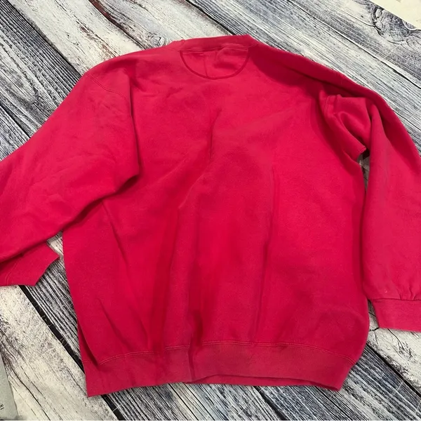 Vintage Disney Pink Embroidered Minnie Mouse Oversized Women’s Sweatshirt - Image 4