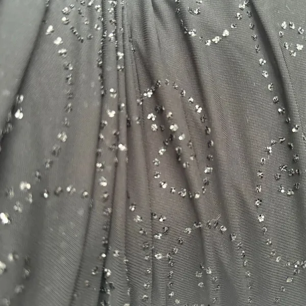 VTG Y2K City Triangles Fairy Core Whimsigoth Black Mesh Dress - Image 9