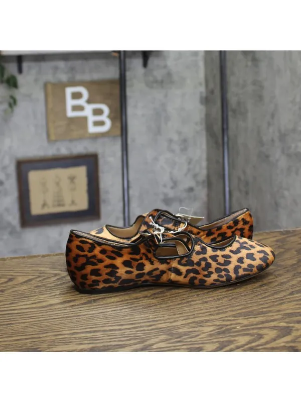 A New Day Tasmin Leopard Print Velvet Flats 94568226 Leopard Brown 6.5M - Image 6
