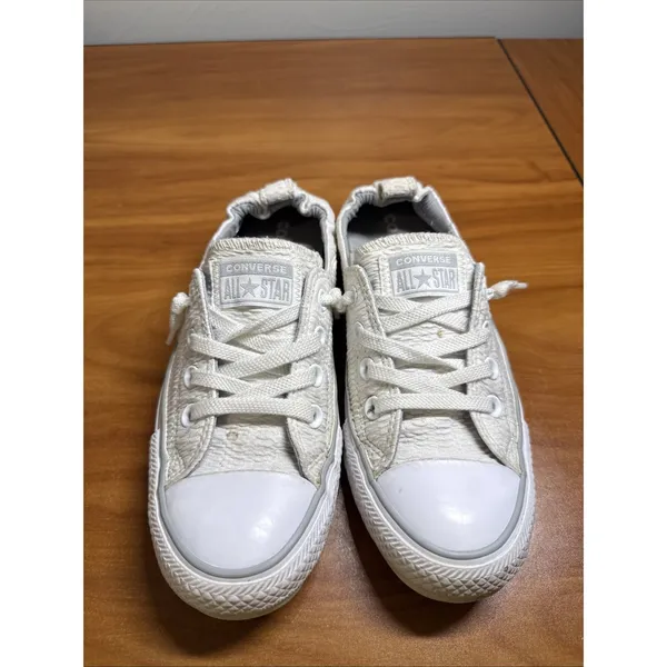 Converse Womens CT All Star Shoreline 558446F White Textured Shoe Sneakers W7 - Image 3