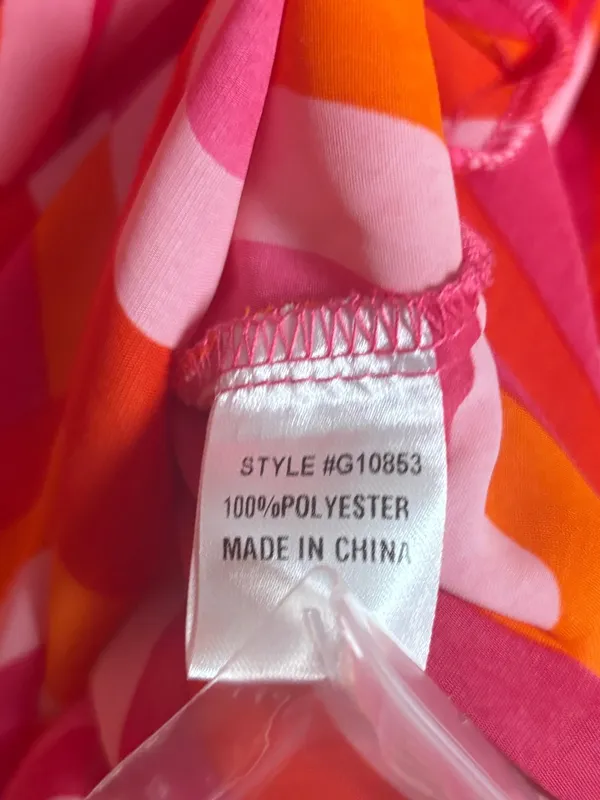 Jodifl pink and orange button down top size medium - Image 6