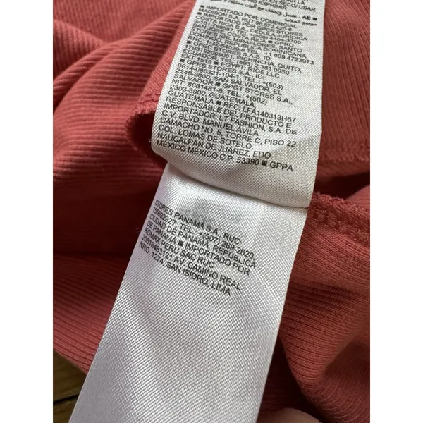 Old Navy Women Size Small‎ Long Sleeve V Neck T Shirt Pink Ribbed Stretch Preppy - Image 10