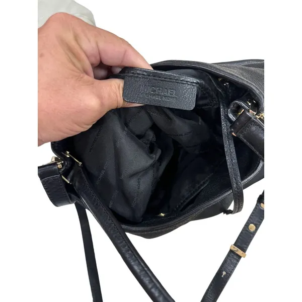 Michael Kors black AUTHENTIC purse handbag shoulder bag pebble SKU 2524 - Image 16