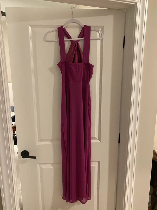Quiz Purple Detachable Flower Dress - Image 4