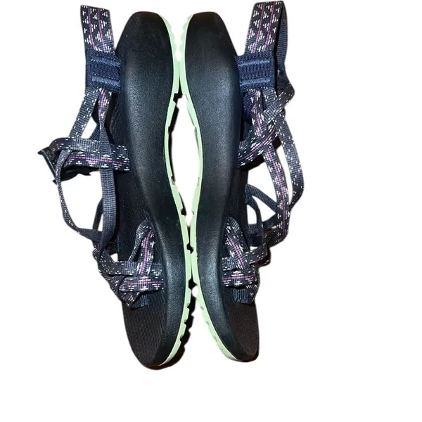 Chacos Blue and Purple Strappy Sandals Size 7 - Image 3