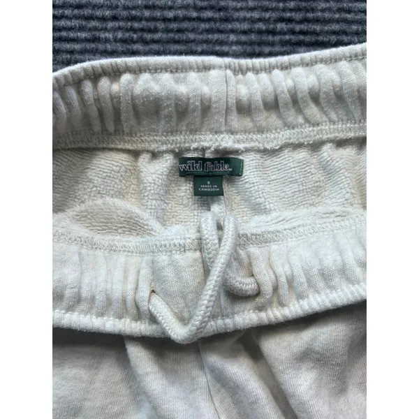 Wild Fable Oatmeal Heather Flare Leg Fleece Sweatpants‎ Pockets Athleisure Small - Image 2