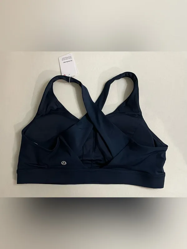 Lululemon athletica NWT Envital Bra Navy Cross-Back Sports Bra Size 10 B/C - Image 4