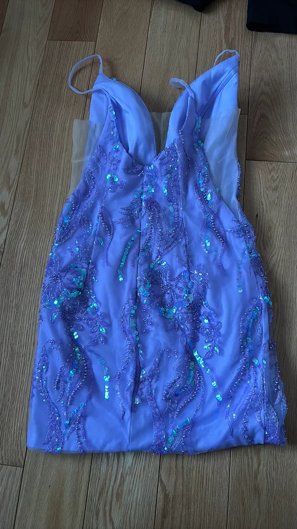 Homecoming Dress Purple Size 4 - Image 2