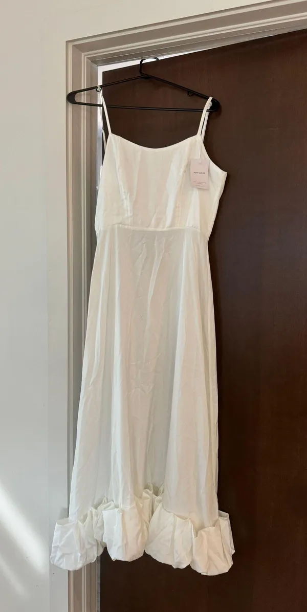 Night Novas Flounce Bustier Midi Dress - Image 3