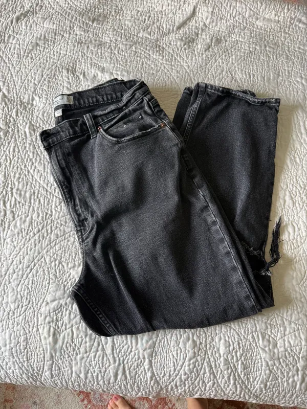 Abercrombie and Fitch ankle straight ultra high-rise curve love - Image 3