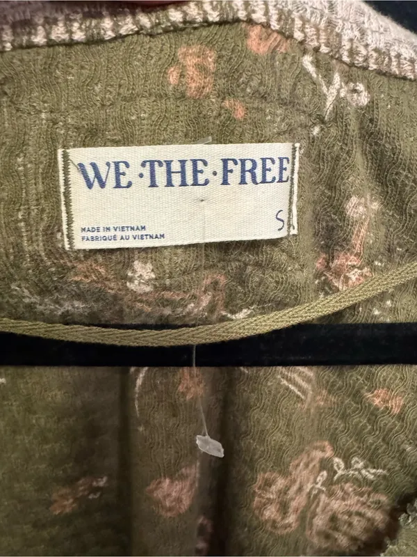 NWOT Free People We The Free Clover Printed Thermal - Army combo - Small - Image 10