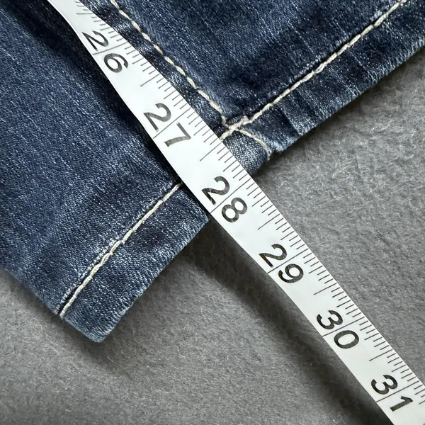 BKE Harper Jeans Womens 27R Blue Medium Wash Low Rise Straight Stretch Denim - Image 10