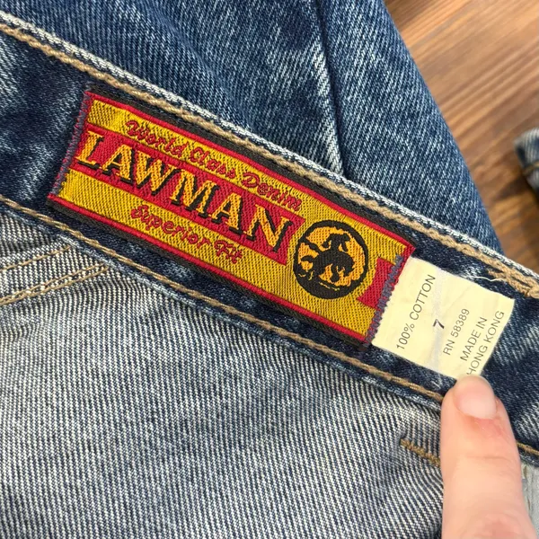 Vintage 80s/90s Lawman Western Button Fly High Waisted - Image 4