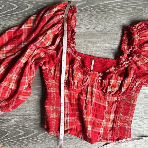 Free People Cherry Bomb Balloon Sleeve Top - Image 12